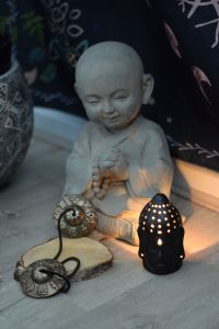 décoration buddha et tingsha