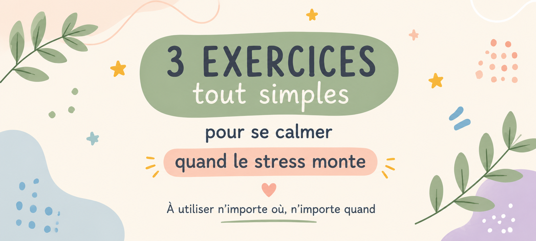 3 exercices pour les enfants